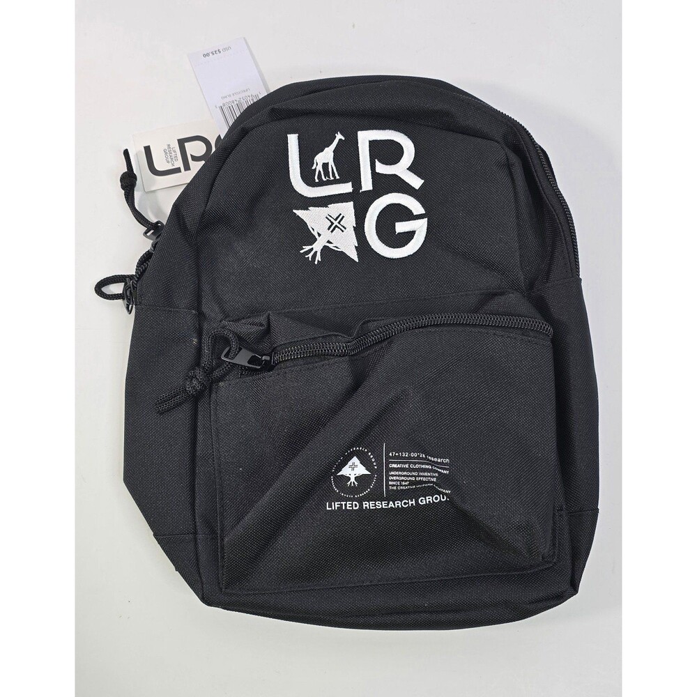 NWT LRG Lifted Research Group Lifecycle Backpack - Black/White